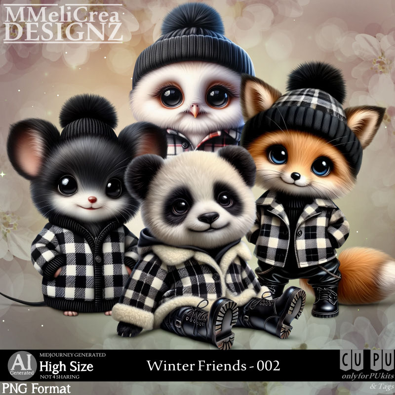 (image for) AI - Winter Friends - CU002 (CU4PU/PNG/PACK)
